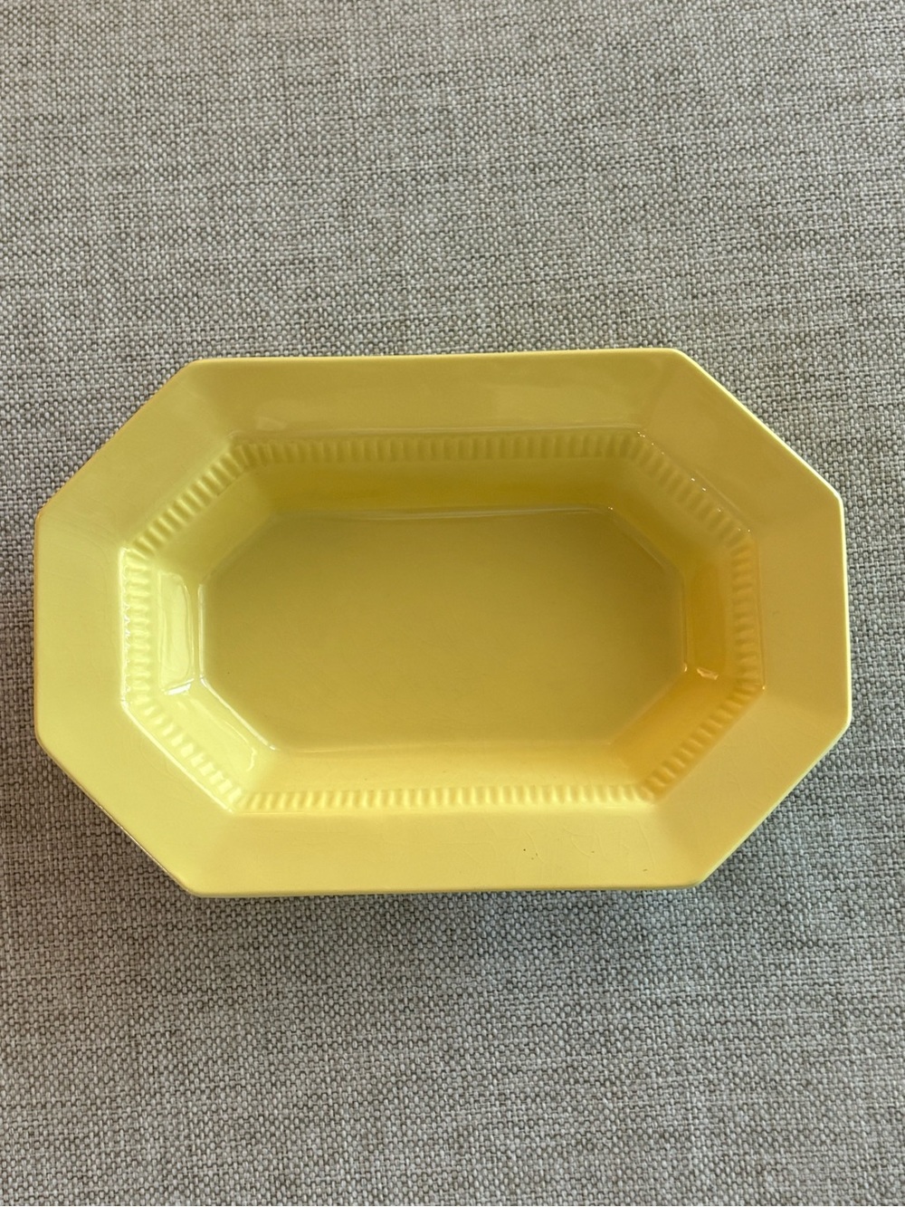Vintage Independence Ironstone Yellow 9x6 Serving Dish Japan Interpace
